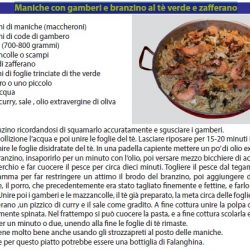 [CuciniAMO in Europa] Maniche con gamberi e branzino al tè verde e zafferano